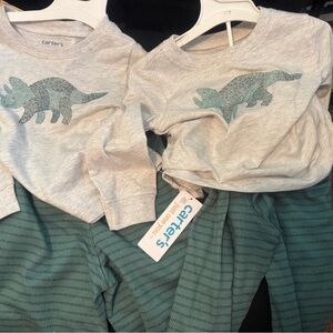 Carter's  Dinosaur 2 pc set. 12&18 m